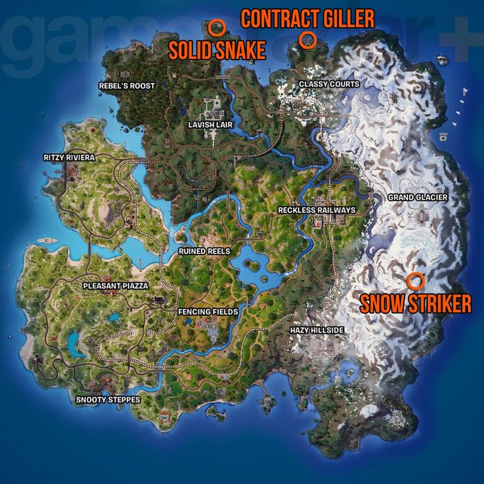 Bản Đồ Vị Trí Bộ Giáp Ẩn EMP Trong Fortnite