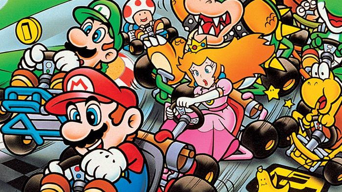 Bìa hộp Super Mario Kart