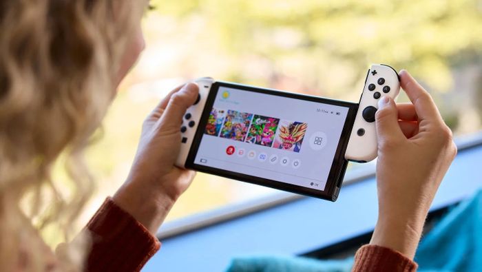 Các joy-con OLED của Nintendo Switch