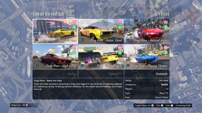 Cách tham gia Cuộc đua Drag trong GTA Online