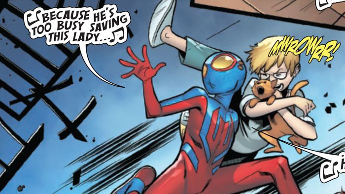 Nghệ thuật nội dung của Spider-Boy #3