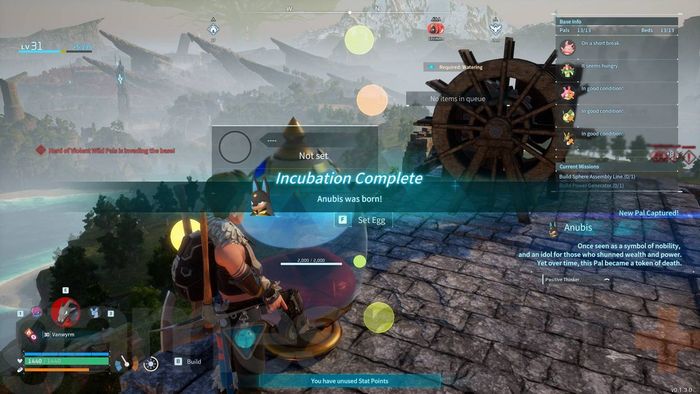 Việc Nuôi Dưỡng Anubis của Palworld