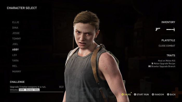 Nhân vật Abby trong The Last of Us 2 No Return