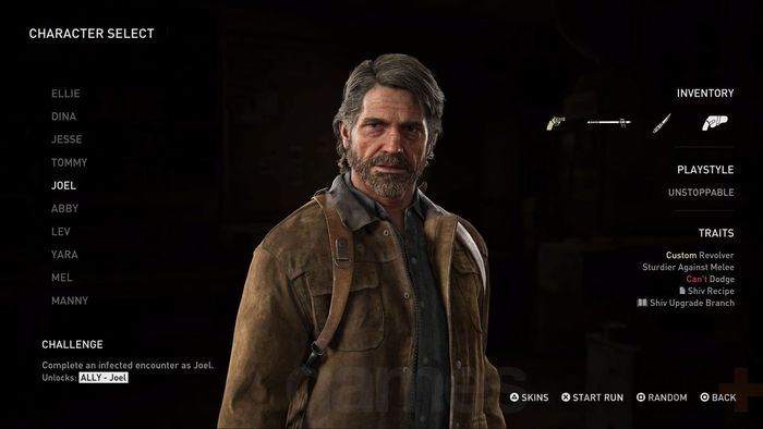 Nhân vật Joel trong The Last of Us 2 No Return