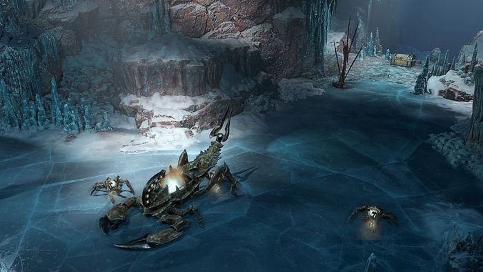 Một trong những Seneschal của mùa 3 Diablo 4 di chuyển trên những vùng đất băng giá