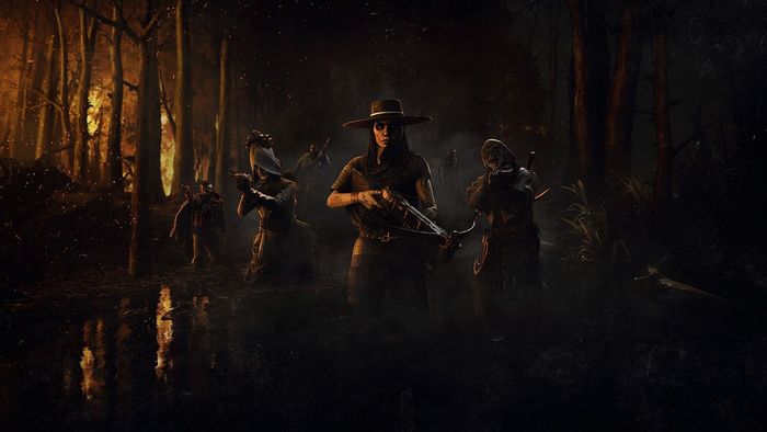 Hunt: Showdown wallpaper hiển thị nhiều thợ săn huyền thoại từ trò chơi