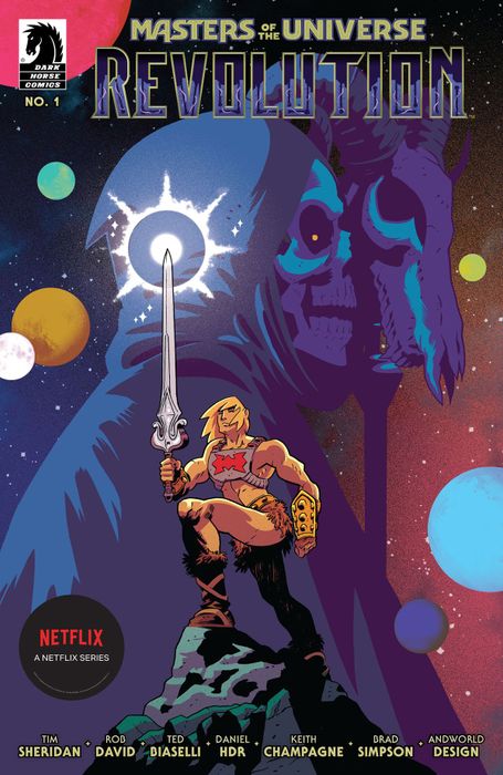 Bìa của Masters of the Universe: Revolution #1 do Tyler Boss thực hiện
