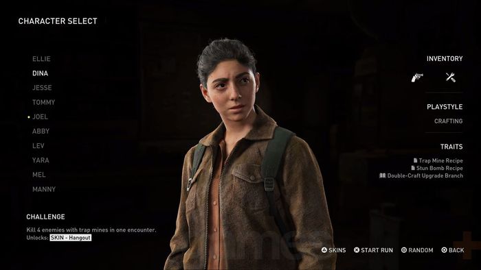 Nhân vật Dina trong The Last of Us 2 No Return