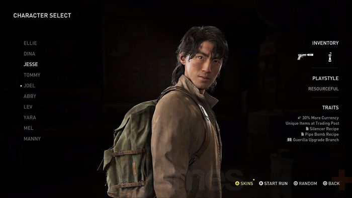 Nhân vật Jesse trong The Last of Us 2 No Return