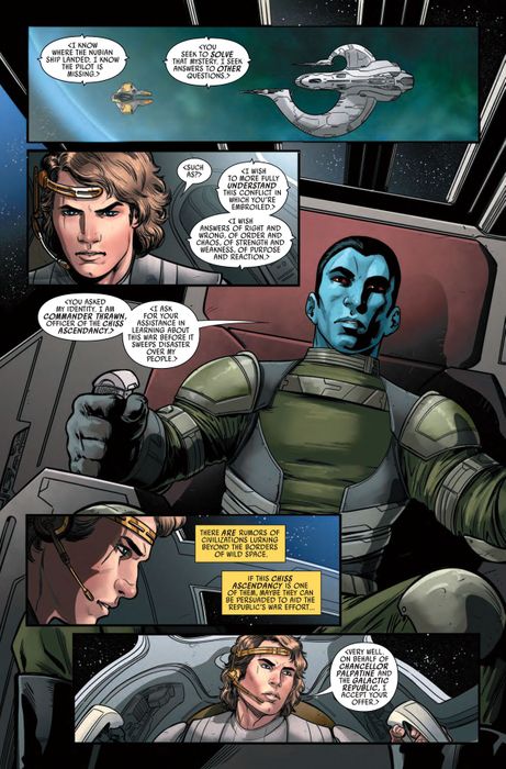 Nghệ thuật từ Star Wars: Thrawn Alliances #1