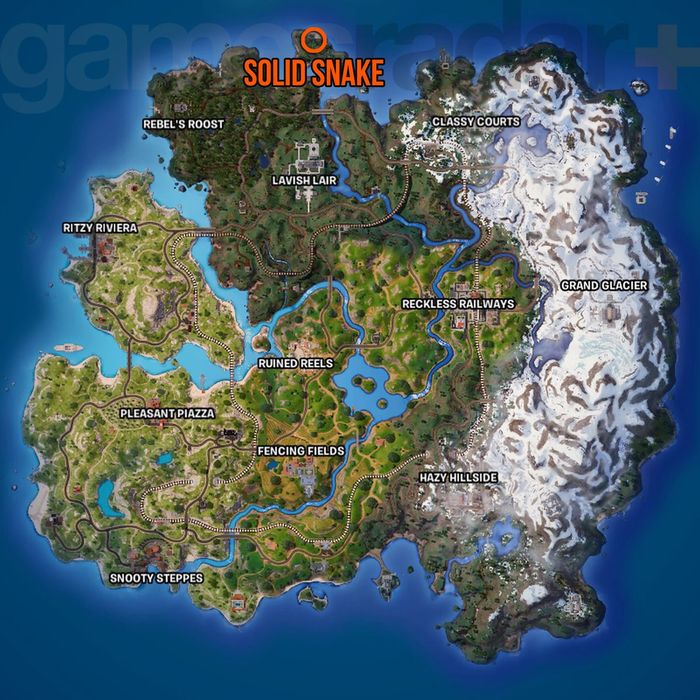 Vị trí Fortnite Cardboard Box trên bản đồ