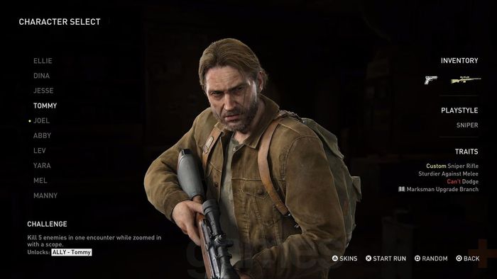 Nhân vật Tommy trong The Last of Us 2 No Return
