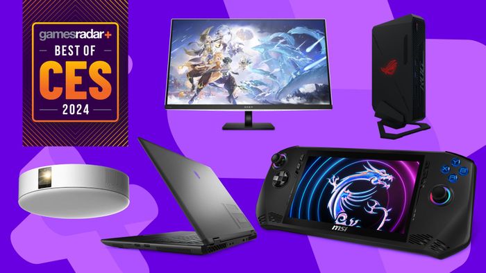 Công nghệ chơi game trên nền tím với biểu ngữ tốt nhất của CES