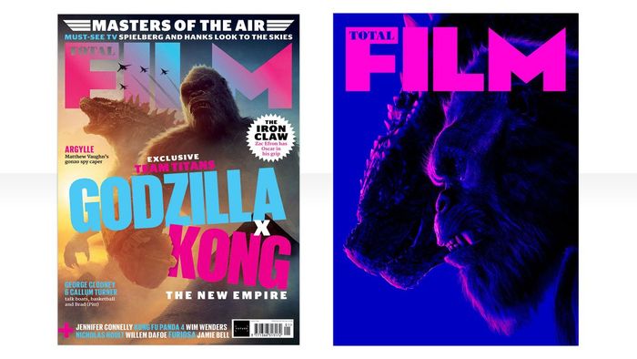 Bìa của Godzilla x Kong của Total Film
