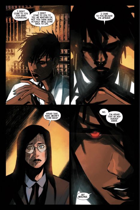 Nghệ thuật nội bộ của Vengeance of the Moon Knight #1