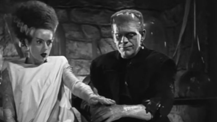 Quái vật của Frankenstein chào đón Cô Dâu trong Bride of Frankenstein