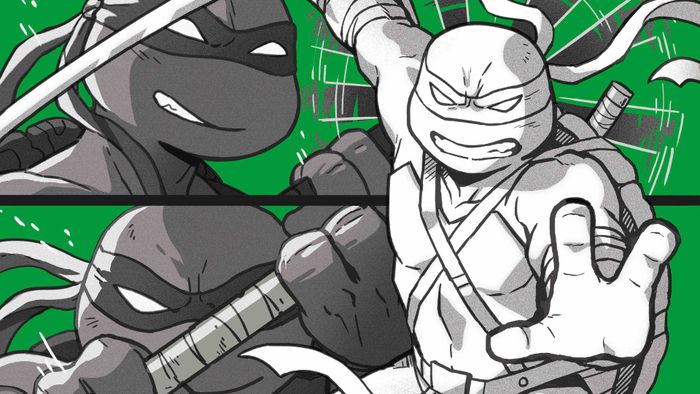 Nghệ thuật từ TMNT: Đen, Trắng và Xanh