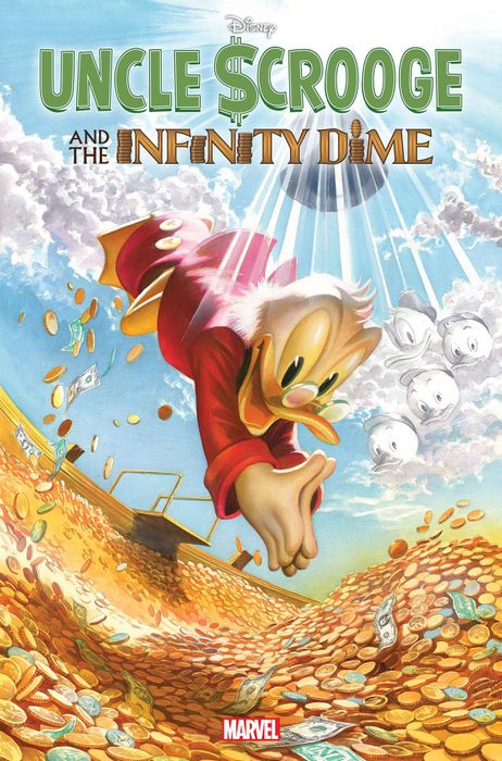 Bìa truyện Uncle Scrooge and the Infinity Dime #1 do Alex Ross thiết kế