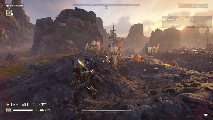 Côn trùng săn Helldivers 2 đuổi theo Helldiver
