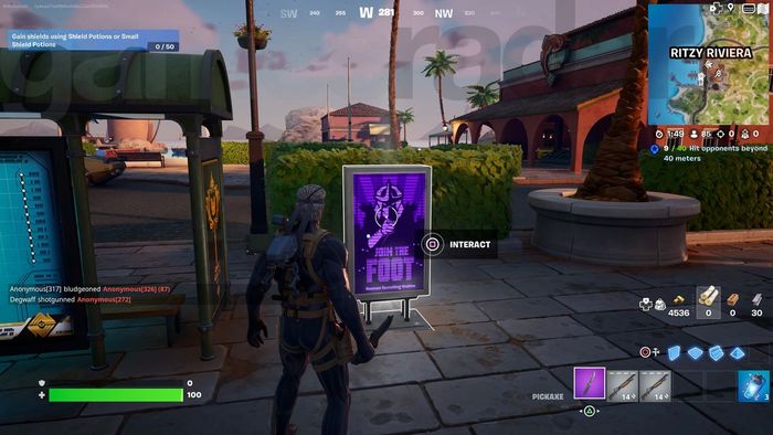 Lập trình lại một trong những holo-posters tuyển chọn của Fortnite Foot Clan