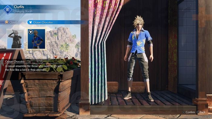 Trang phục beachwear của Cloud trong Final Fantasy 7 Rebirth