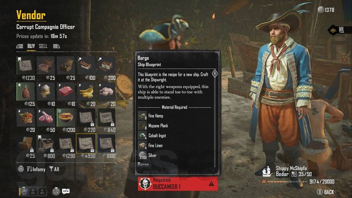 Nhà cung cấp trạm cứu thương Skull and Bones Kaa Mangrove bán kế hoạch tàu Barge