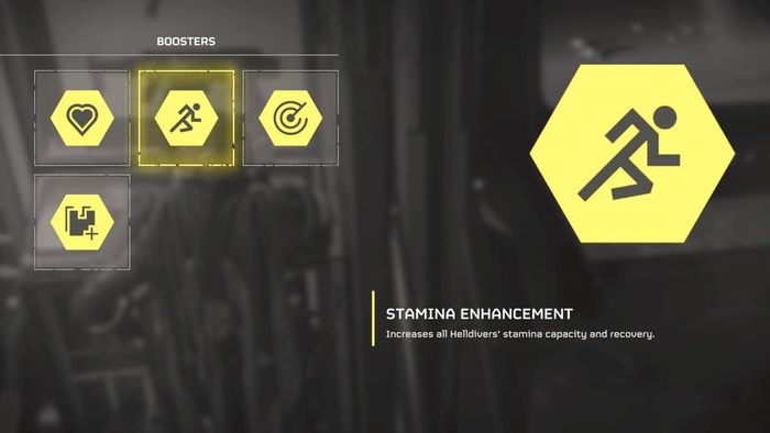 Cải thiện sức mạnh menu Boosters trong Helldivers 2