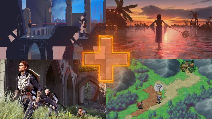 Hình ảnh hiển thị (từ trái sang phải) Another World, Final Fantasy 10, Dragon Age Inquisition và Golden Sun