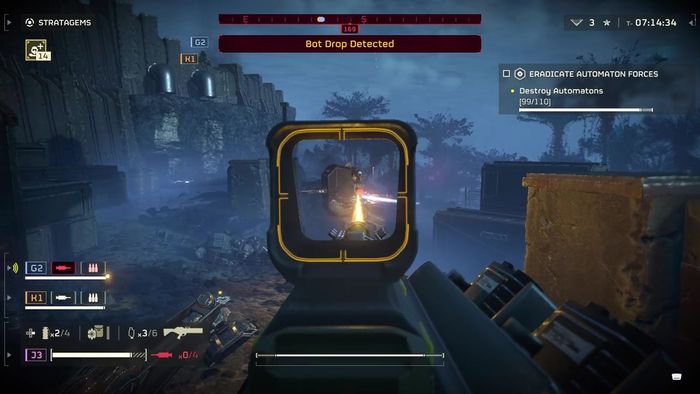 Xe chiến đấu robot Helldivers 2 Scout Striders