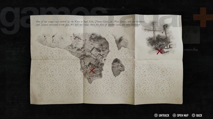 Bản đồ kho báu Skull and Bones Relics of the Past