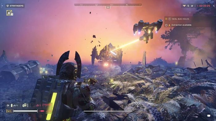 Charger trong Helldivers 2 trước vụ nổ bom
