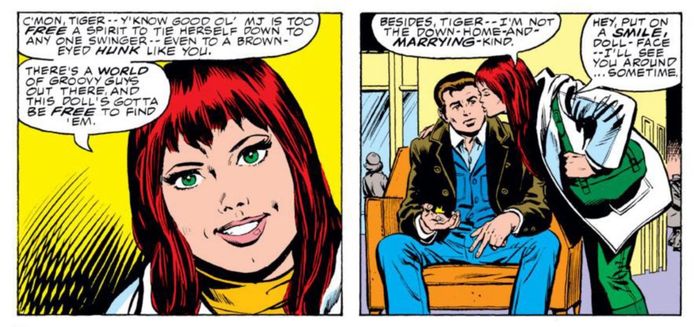 Peter Parker và Mary Jane Watson trong Marvel Comics