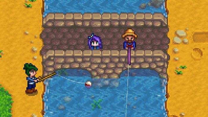 Một bức ảnh chụp màn hình của Stardew Valley multiplayer.
