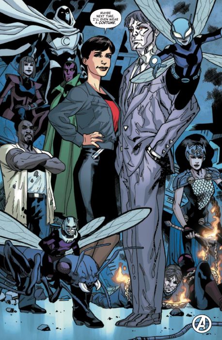 Nghệ thuật nội dung của Avengers Inc #5