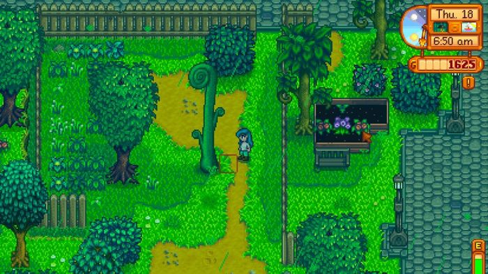 Mưa xanh Stardew Valley