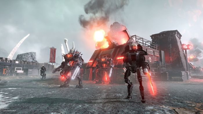 Những Người máy xuất hiện trong Helldivers 2.