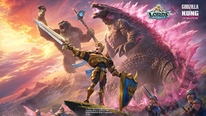 Lords Mobile kết hợp với Godzilla và Kong