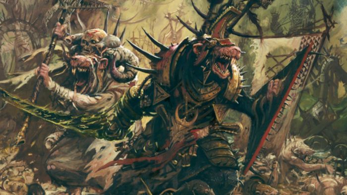 Những tên Skaven ratmen kêu rít trong hình ảnh từ Warhammer Age of Sigmar