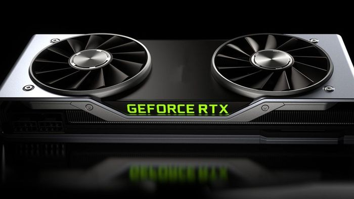 Card đồ họa Nvidia GeForce với phông nền tối