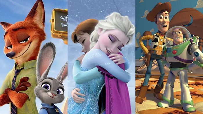 Zootopia, Frozen, và Toy Story