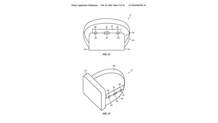 Sơ đồ bằng sáng chế của bộ điều khiển Apple Vision Pro cho thấy một thiết bị đeo trên đầu có thể là Vision Pro