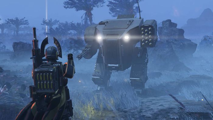 Helldivers 2 Patriot Exosuit mech