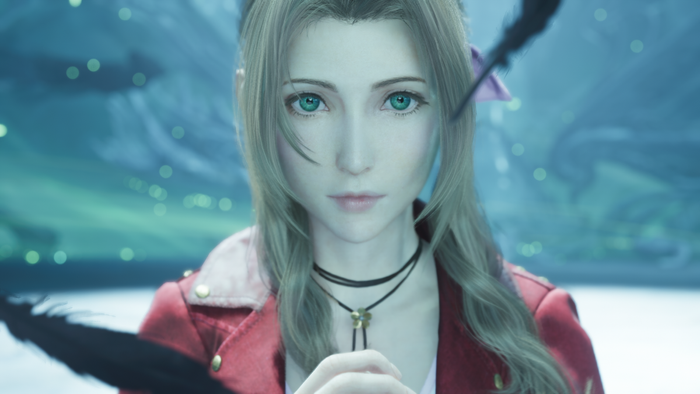 Aerith từ Final Fantasy 7 Rebirth cầu nguyện