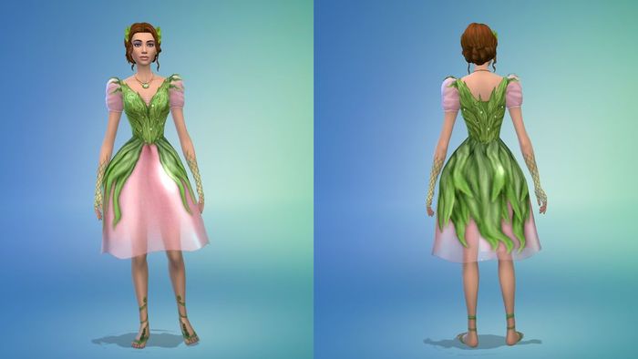 Mod váy đồng quê pháp của The Sims 4