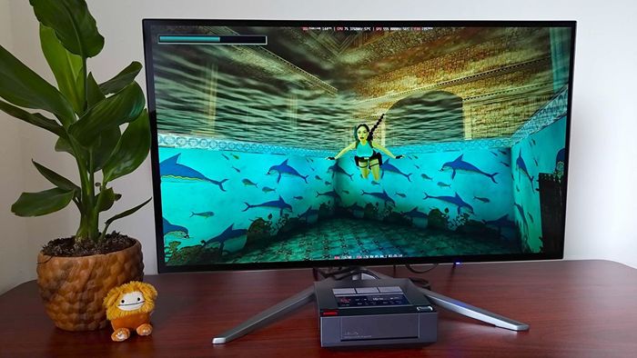 Ayaneo Mini PC AM02 chạy Tomb Raider Remastered với Lara trong nước