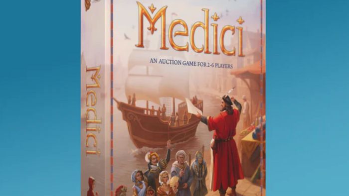 Hộp của Medici trên nền màu xanh