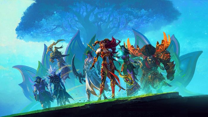 Một nhóm các nhân vật nổi tiếng nhất trong World of Warcraft tụ tập trên đỉnh núi