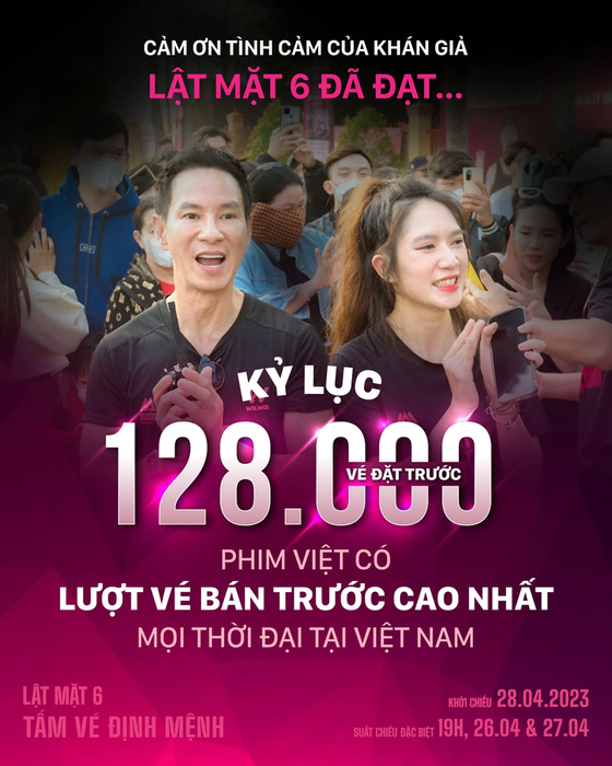 <em>Lật Mặt 6</em> nhận được sự yêu mến nồng nhiệt từ khán giả