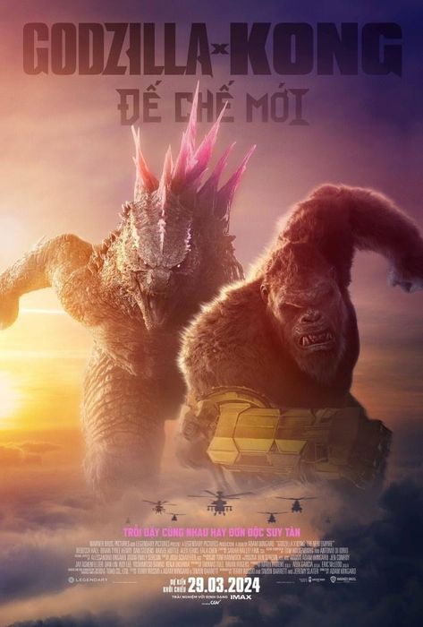 Bản poster của Godzilla x Kong: Đế Chế Mới