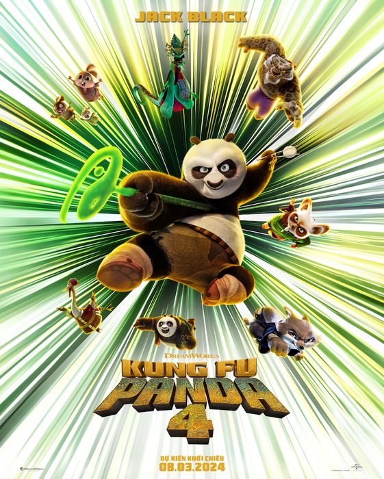 Khán giả sẽ được chiêm ngưỡng poster của Kungfu Panda 4 vào ngày 08.02.2024.